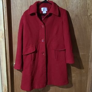 Womens Worthington Red Wool Jacket